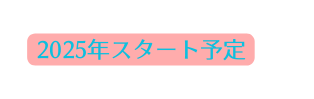 2025年スタート予定